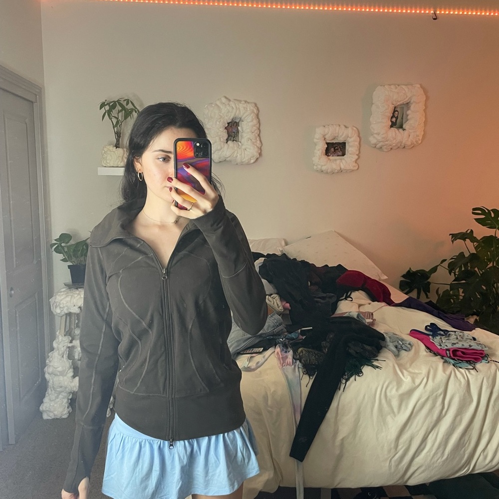 Brown Lululemon Zip up Jacket